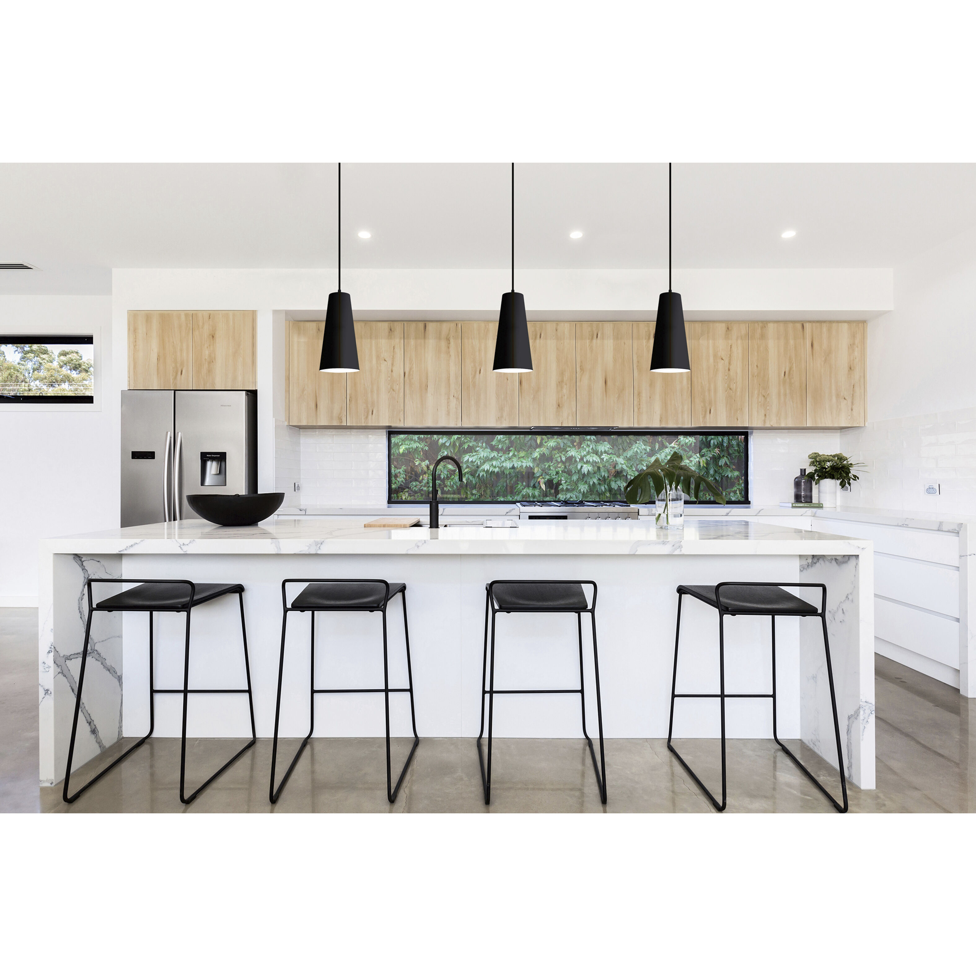 Pratella 1 Light 5.4 inch Structured Black Mini Pendant Ceiling Light