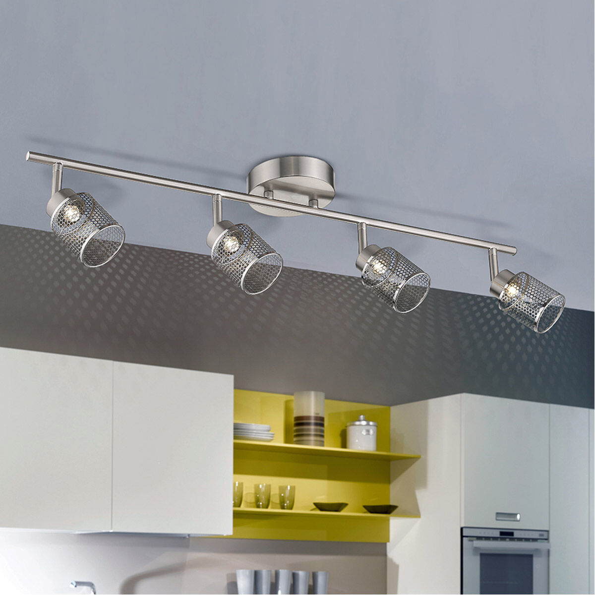 Eglo 204022A Temmar Modern Brushed Nickel LED Track Light