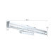 Cardito 2 LED 39 inch Chrome Vanity Light Wall Light, Clear Glass, Clear Crystal Stones