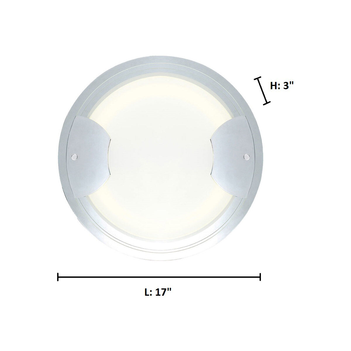 Aniko 1 Light 16.75 inch Chrome Ceiling Light