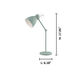Priddy 17 inch 40.00 watt Pastel Light Green Desk Lamp Portable Light 