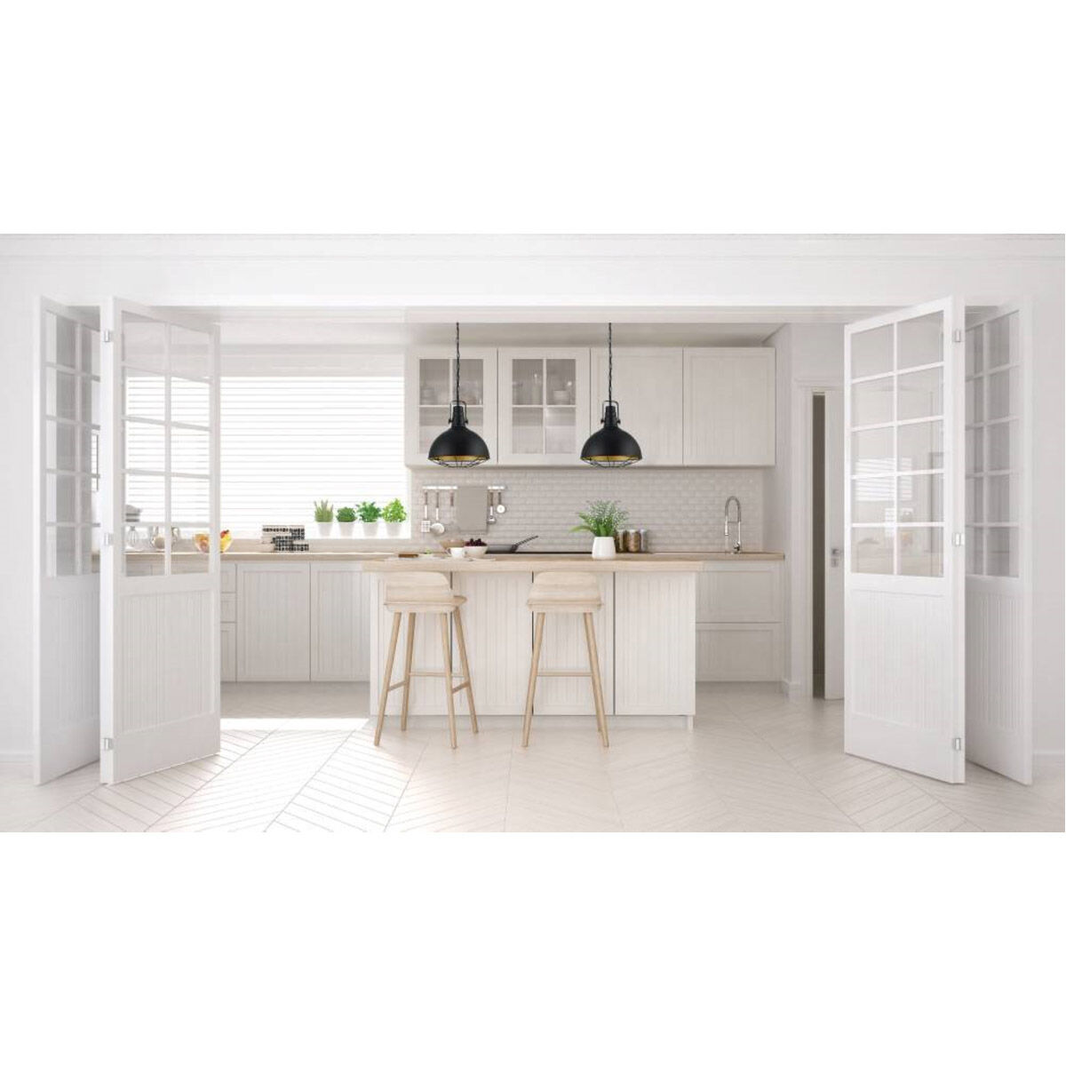 Cannington 1 Light 15 inch Matte Black Pendant Ceiling Light