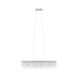 Antelao LED 45.25 inch Chrome Linear Chandelier Ceiling Light
