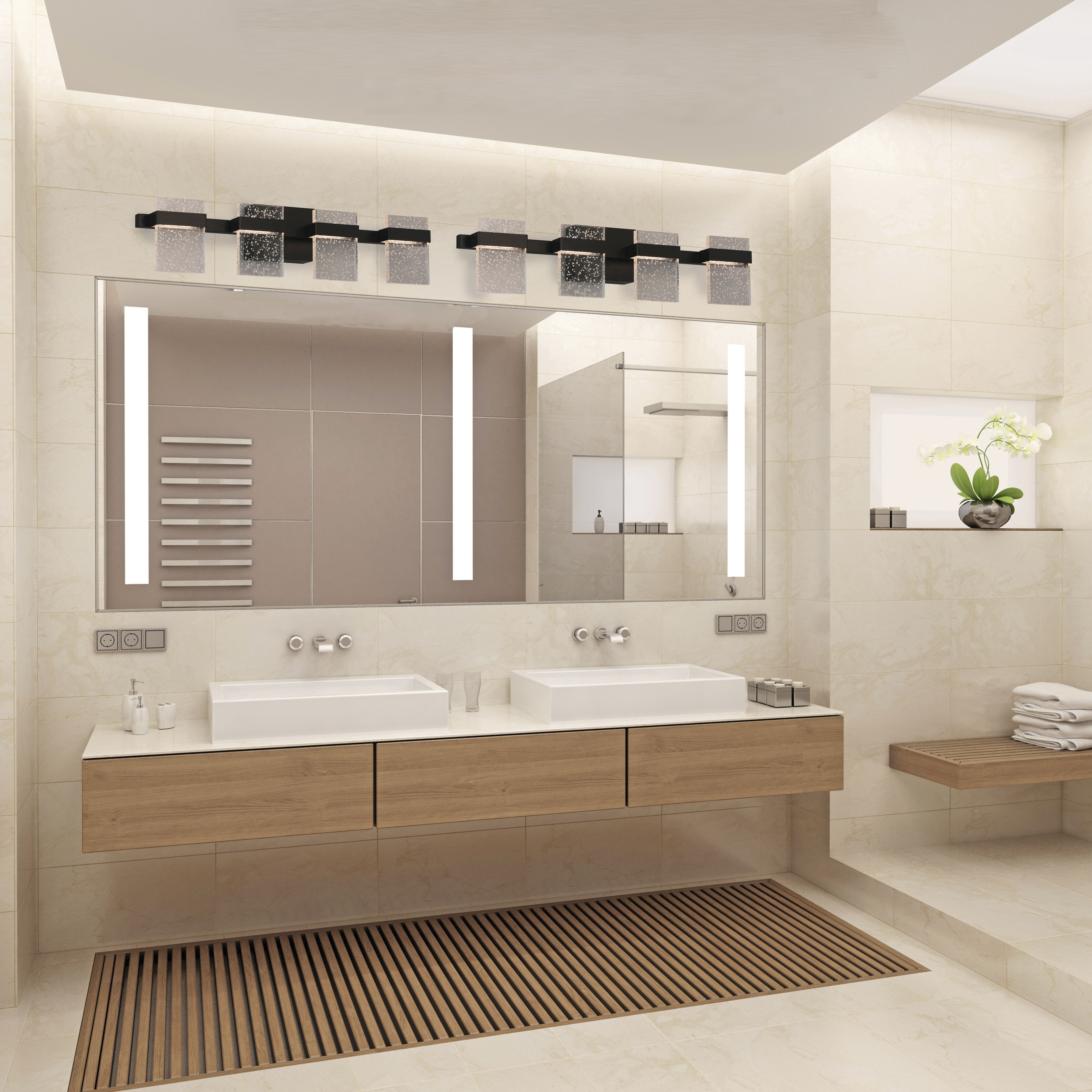 Madrona LED 30.75 inch Black Bath Vanity Wall Light