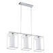 Loncino 1 3 Light 29.25 inch Chrome Multi Light Pendant Ceiling Light