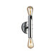 Drucker 2 Light 3.75 inch Chrome Bath Vanity Wall Light