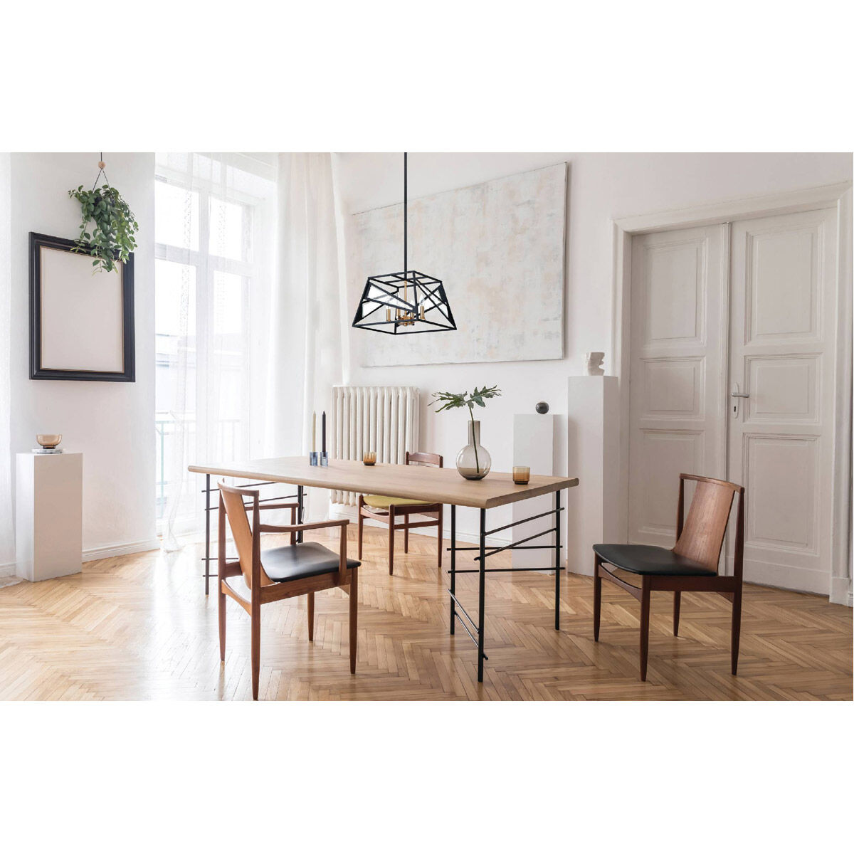 Corrietes 4 Light 16.14 inch Matte Black Pendant Ceiling Light