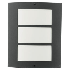 City 1 Light 11 inch Antracite Outdoor Wall Light