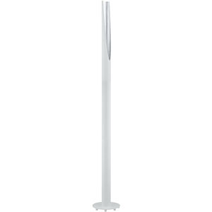 Barbotto 54 inch 10.00 watt White and Silver Floor Lamp Portable Light