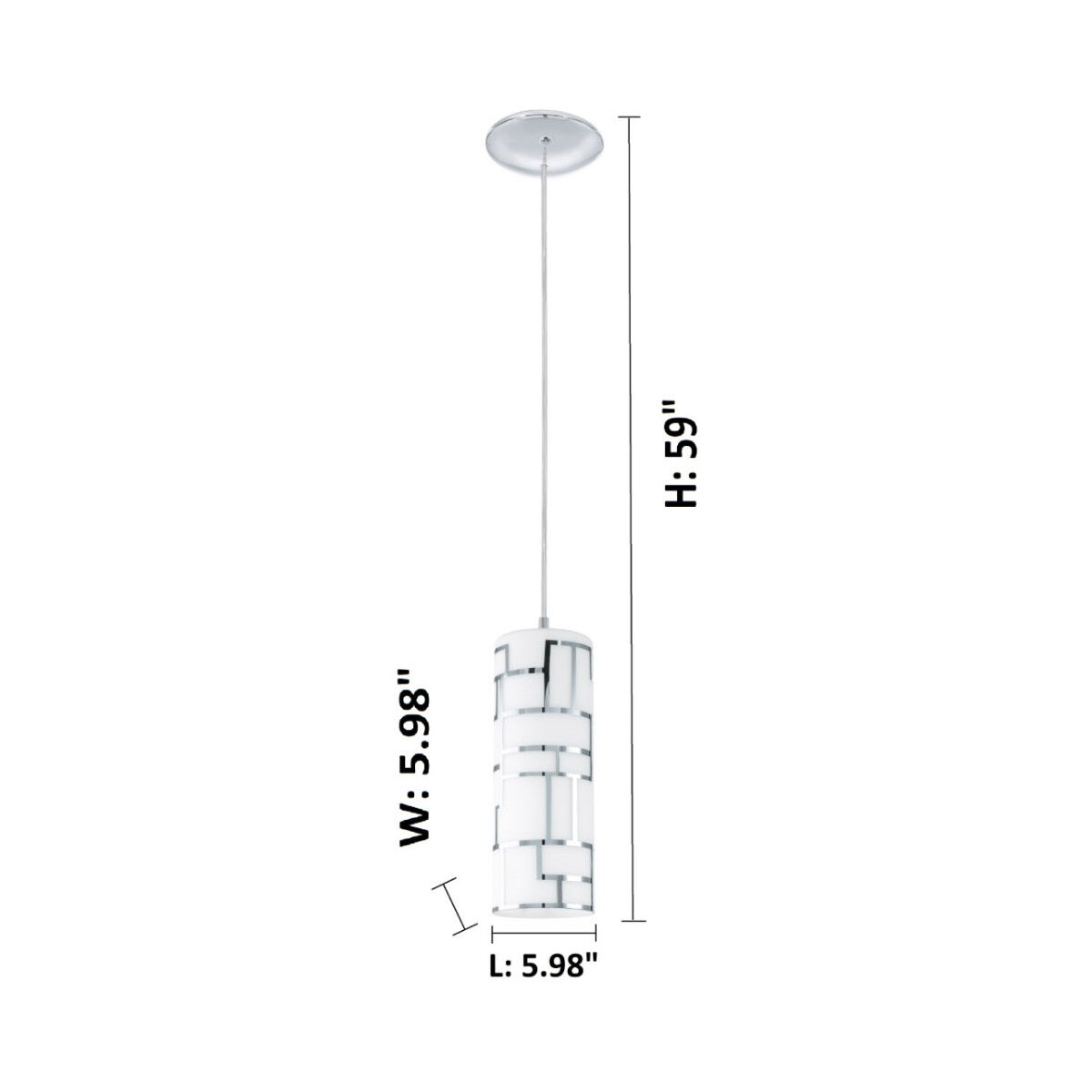 Bayman 1 Light 4.96 inch Chrome Mini Pendant Ceiling Light