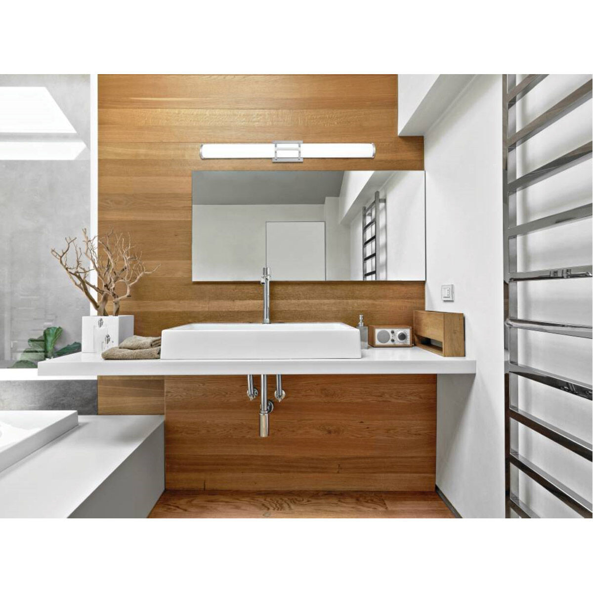 Ramaro LED 35.24 inch Chrome Bath Vanity Wall Light