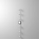 Eridan Chrome and Shiny White 50 watt 6 Light Spot Light