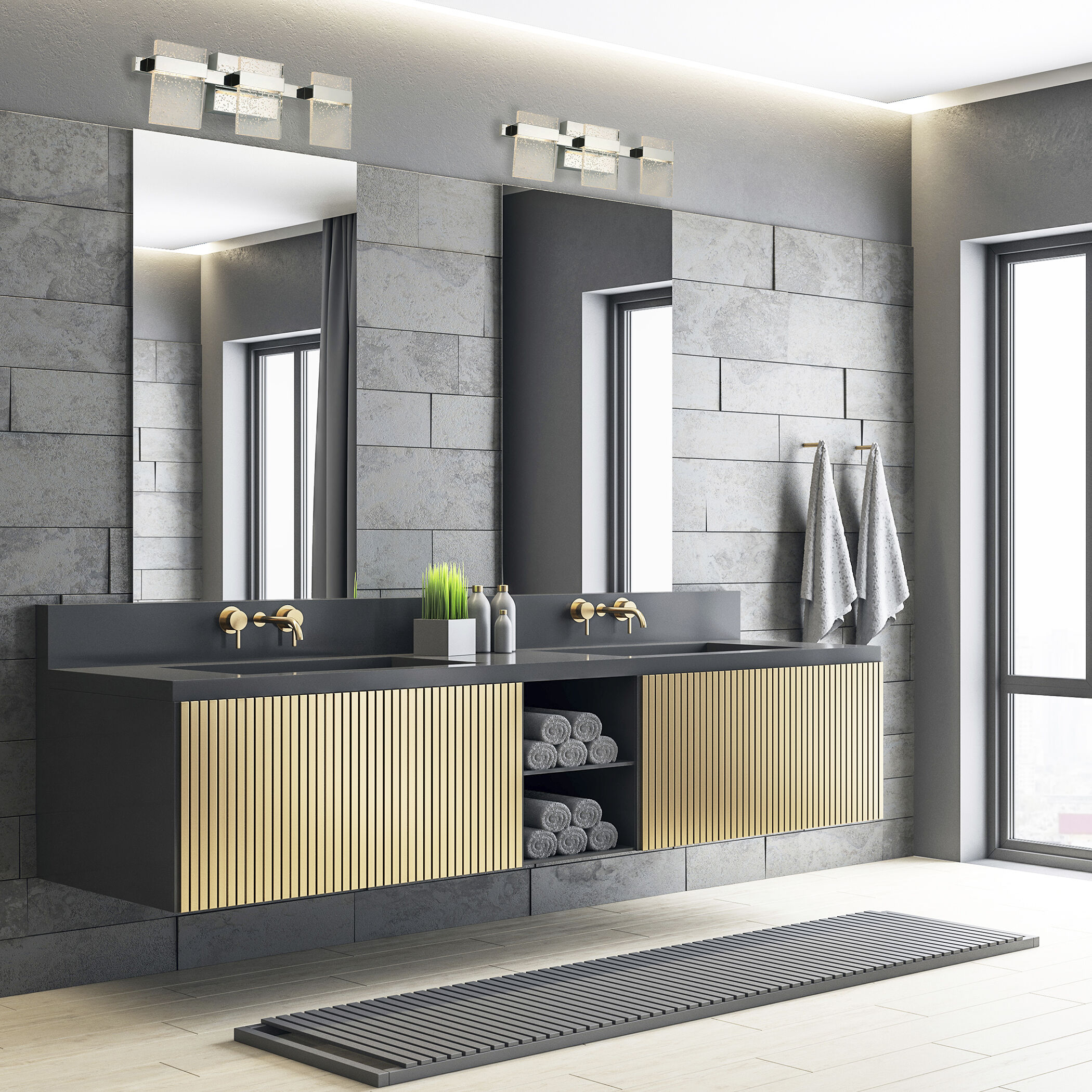 Madrona LED 22.75 inch Chrome Bath Vanity Wall Light