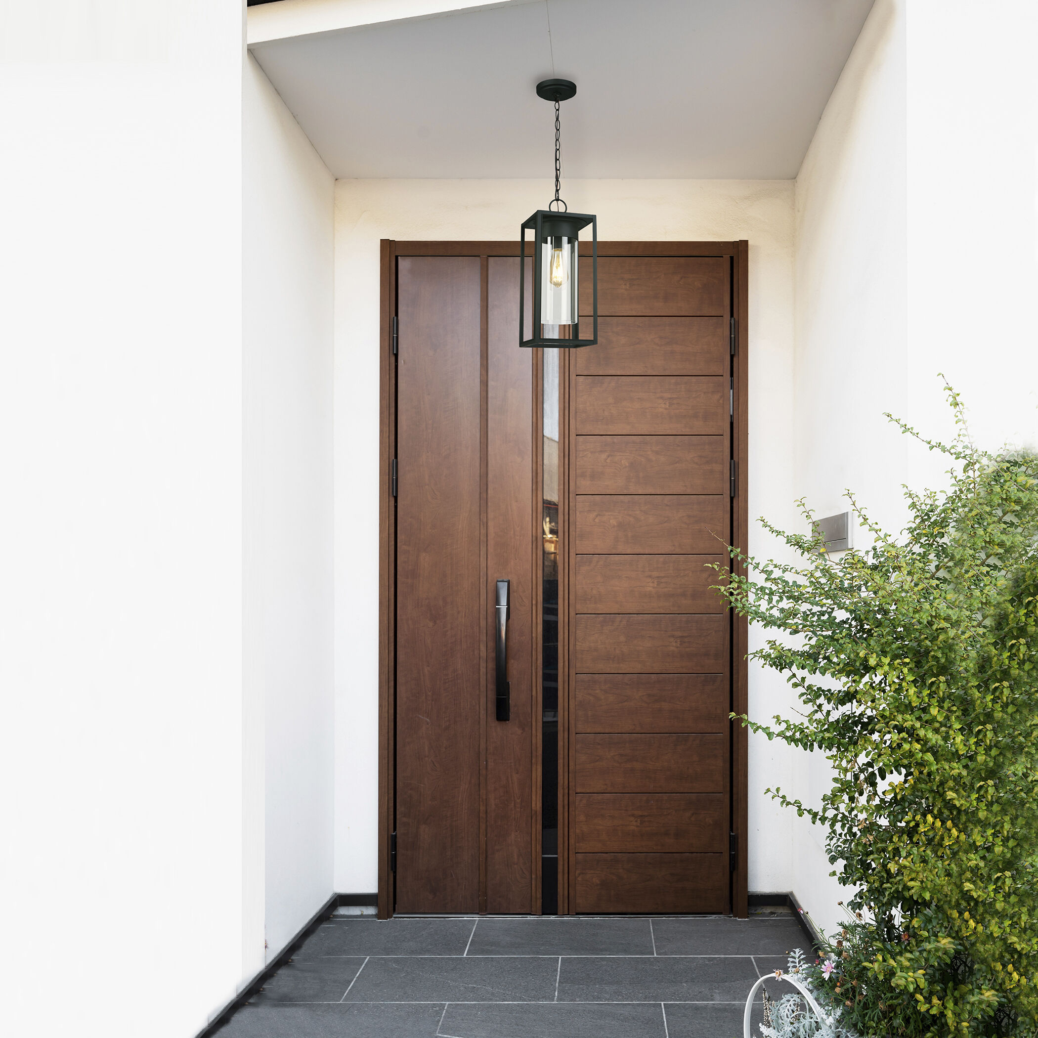 Walker Hill 1 Light 7.36 inch Matte Black Outdoor Pendant