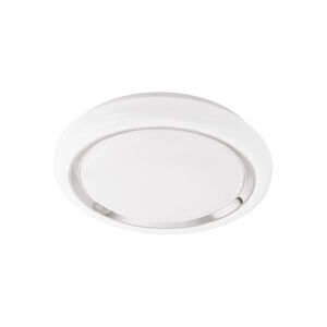 Capasso LED 12 inch White and Chrome Flush Mount Ceiling Light