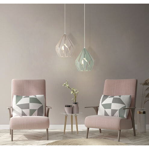 Carlton 1 Light 12.01 inch Pastel Apricot Pendant Ceiling Light