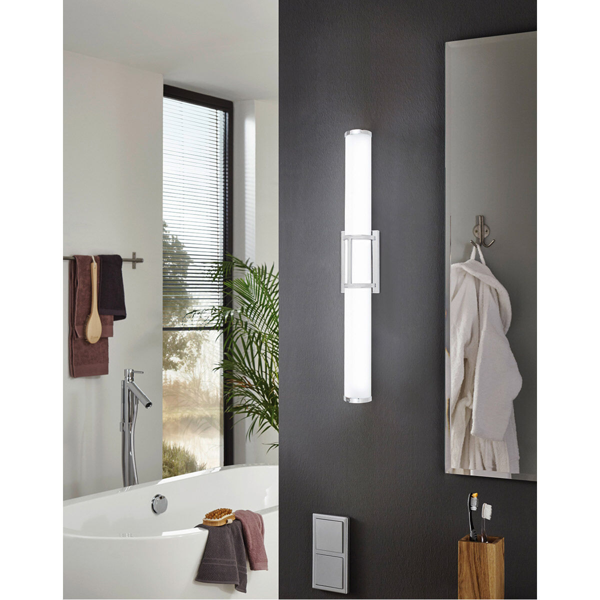 Ramaro LED 35.24 inch Chrome Bath Vanity Wall Light
