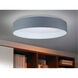 Palomaro LED 20 inch Charcoal Grey Flush Mount Ceiling Light