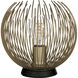 Venezuela 8.86 inch 60.00 watt Gold and Black Table Lamp Portable Light