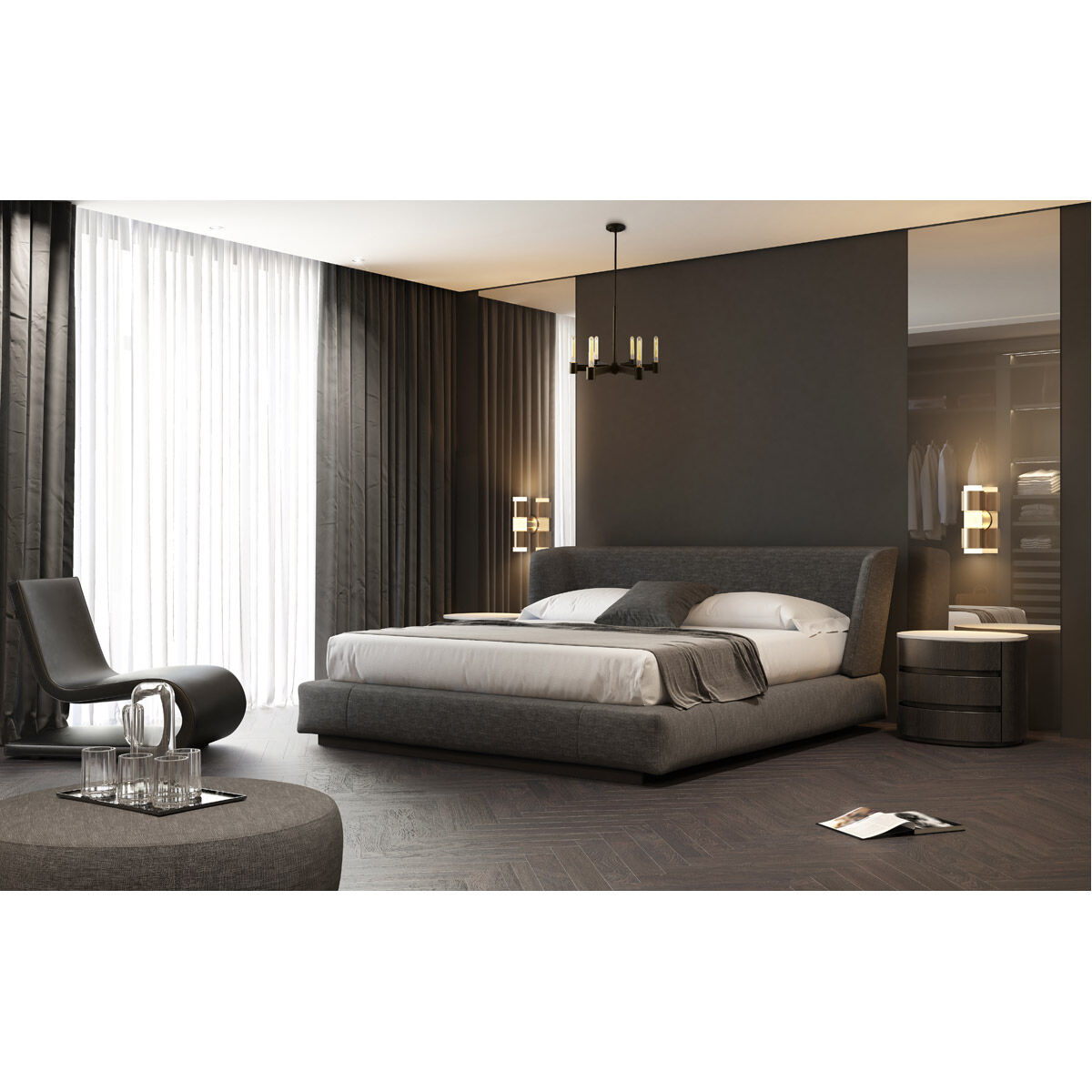 Broyles 6 Light 22 inch Matte Black Chandelier Ceiling Light