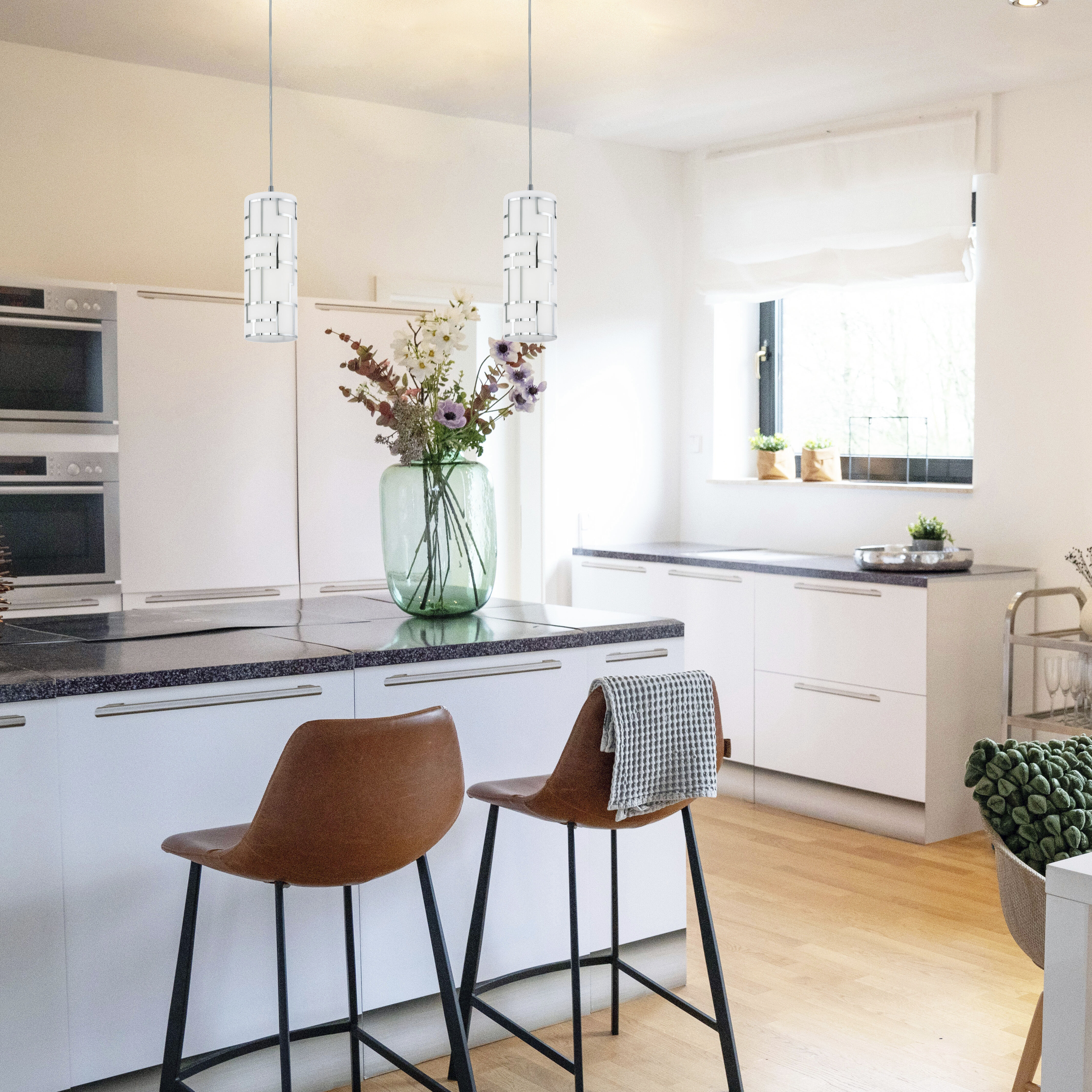 Bayman 1 Light 4.96 inch Chrome Mini Pendant Ceiling Light