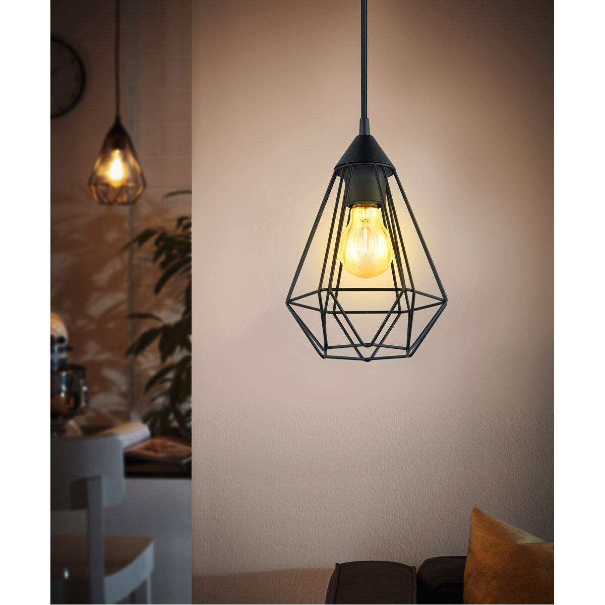 Tarbes 1 Light 6.85 inch Matte Black Pendant Ceiling Light