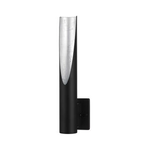Barbotto LED 4 inch Matte Black and Silver ADA Armed Sconce Wall Light