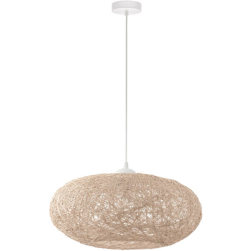 Campilo 1 Light 17.72 inch Beige Pendant Ceiling Light