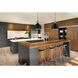 Gilwell 1 Light 14.96 inch Matte Black and Chrome Pendant Ceiling Light