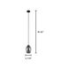 Estanys 1 Light 7.5 inch Matte Black Pendant Ceiling Light