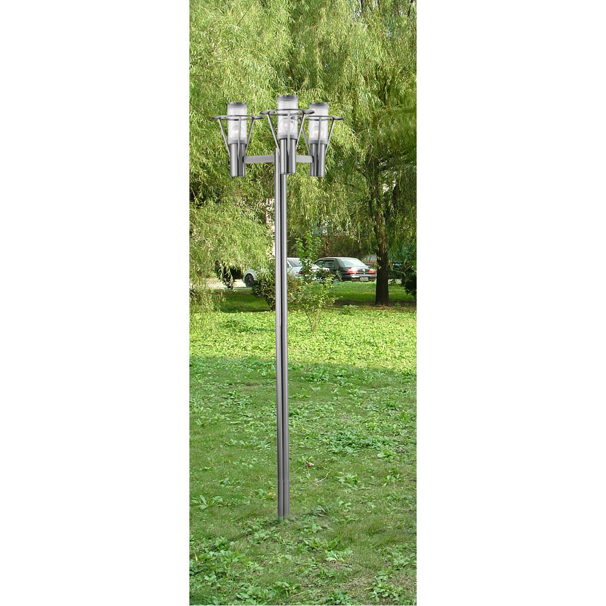 Belfast LED 86.75 inch Stainless Steel Outdoor Post Light