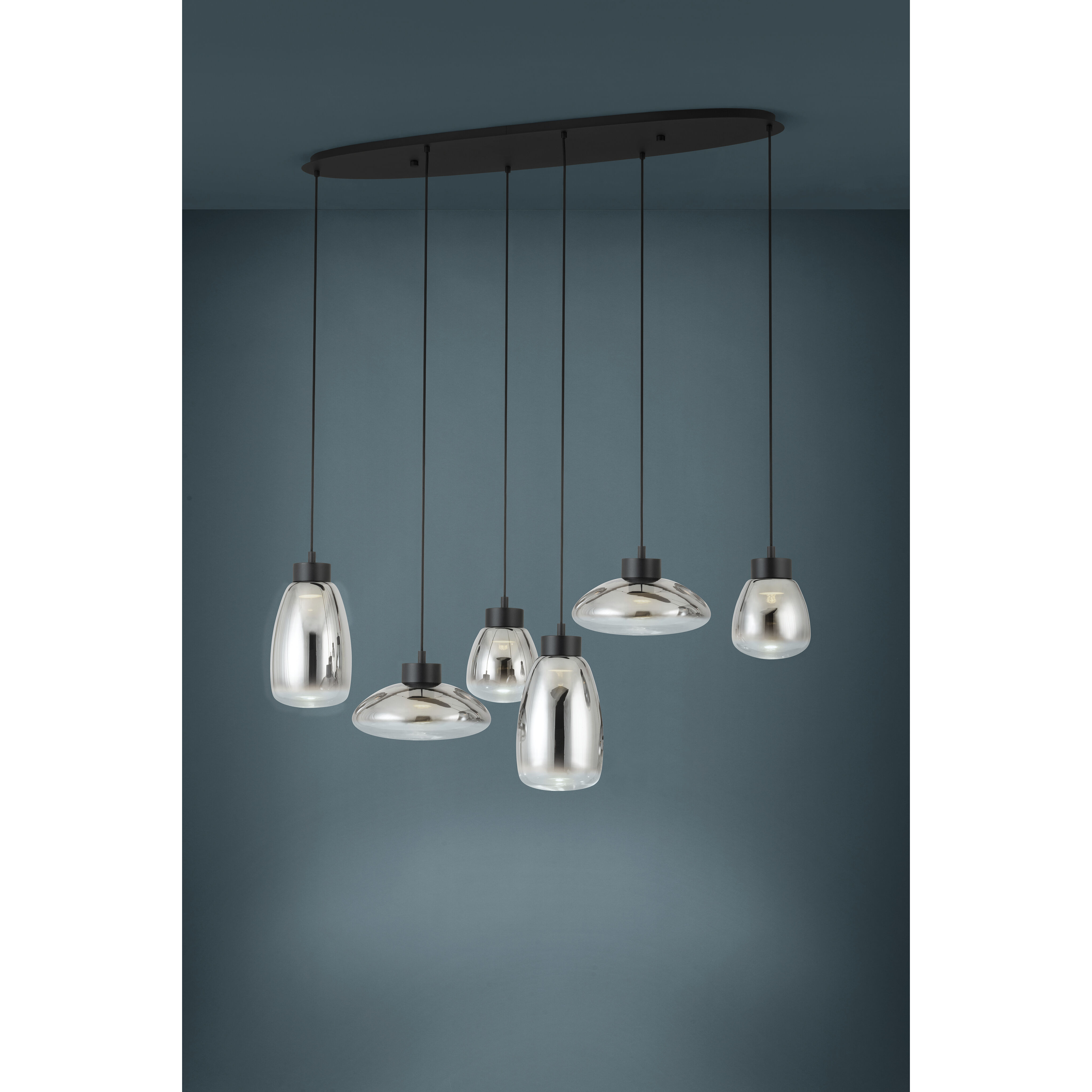 Sarnarra LED 21.46 inch Black Pendant Ceiling Light