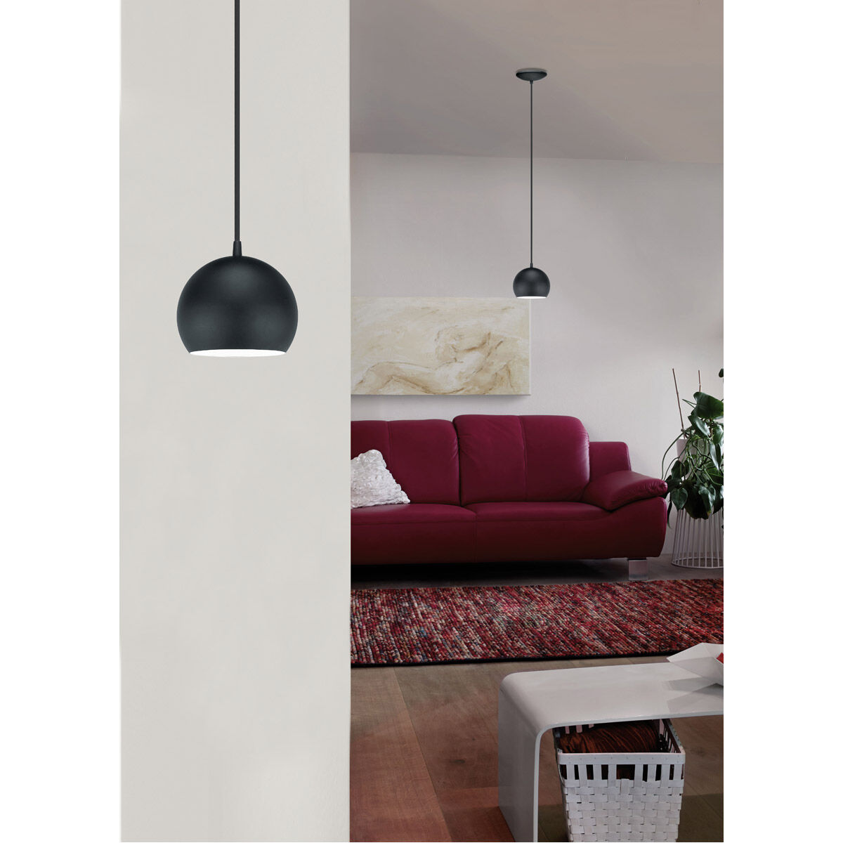 Petto 1 Light 6 inch Black Pendant Ceiling Light