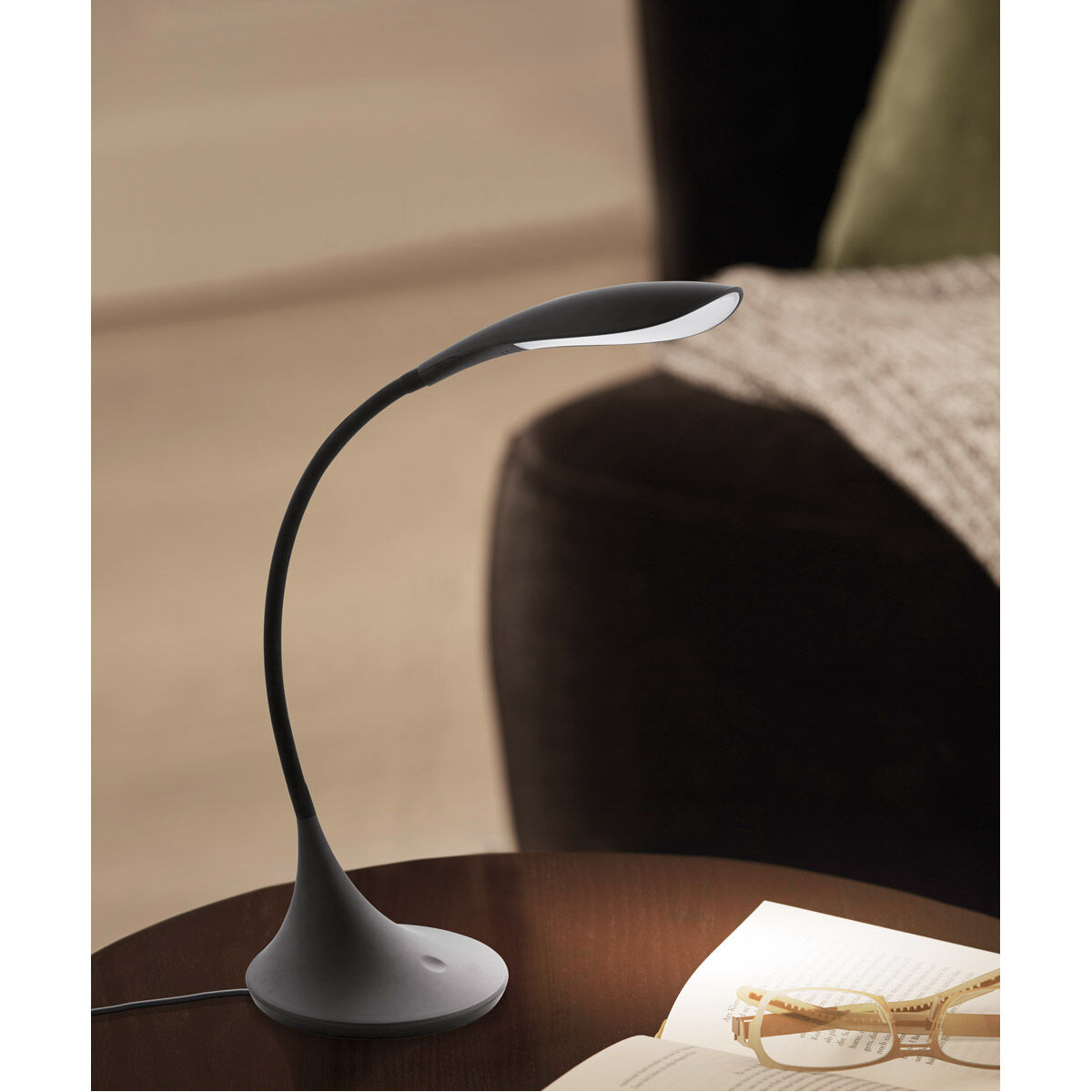 Dambera 14.75 inch 4.5 watt Black Desk Lamp Portable Light, LED