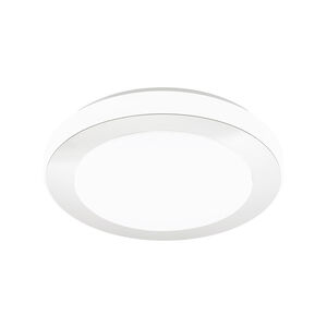 LED Carpi LED 15 inch Chrome and White Flush Mount Ceiling Light
