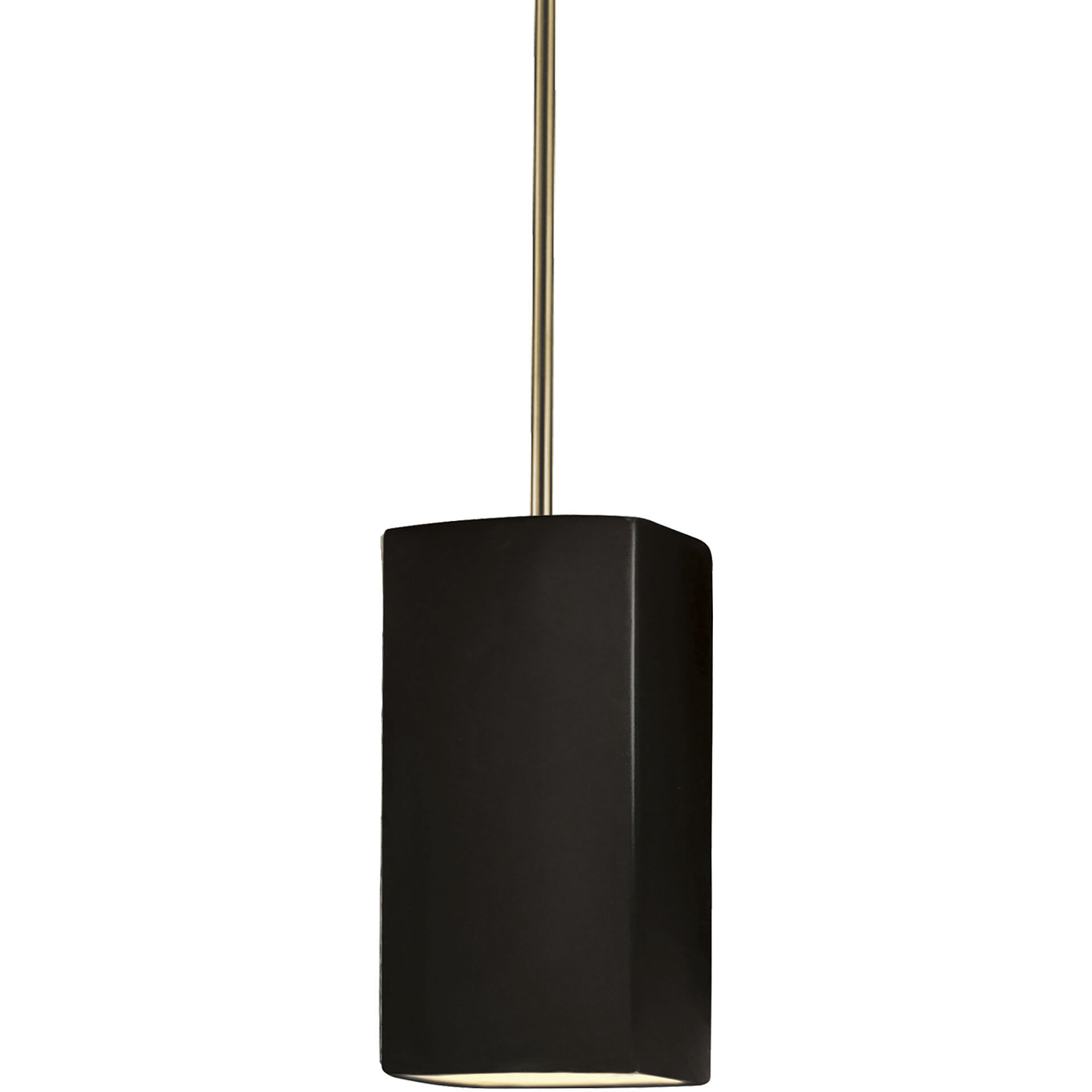 Radiance Collection LED 5.5 inch Rust Patina with Matte Black Pendant Ceiling Light