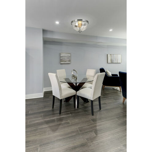 Cecilia 2 Light 12.87 inch Chrome Flush Mount Ceiling Light