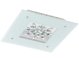Benalua LED 19 inch White and Clear Trim Flush Mount Ceiling Light