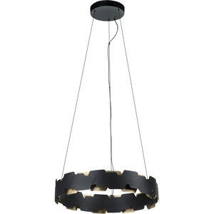 Altagracia LED 24.17 inch Black and Gold Pendant Ceiling Light