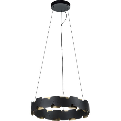Altagracia LED 24.17 inch Black and Gold Pendant Ceiling Light