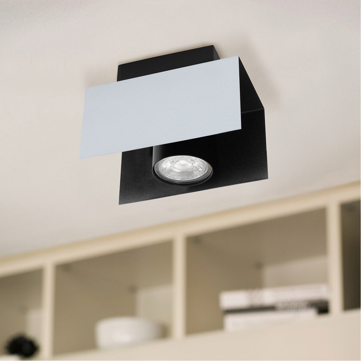 Viserba 1 Light 120 Aluminum and Black Track Light Ceiling Light
