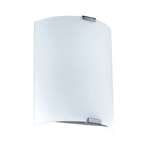 Grafik LED 11 inch Silver ADA Wall Light, White Glass