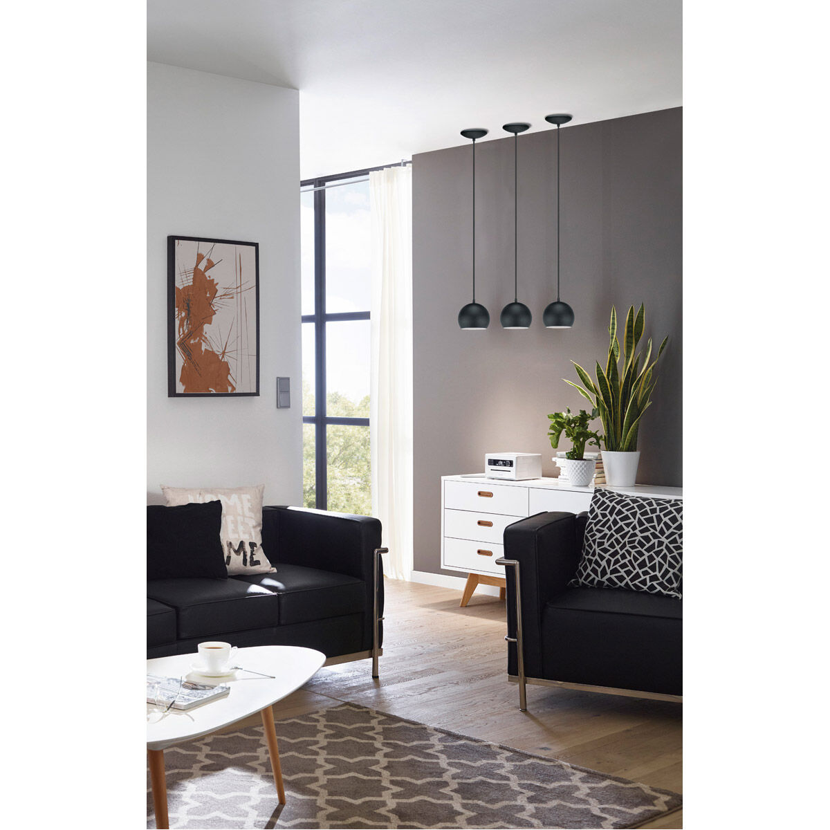 Petto 1 Light 6 inch Black Pendant Ceiling Light