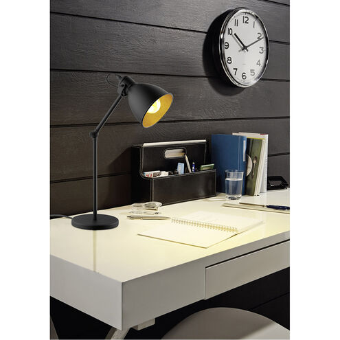 Priddy 2 17 inch 40.00 watt Black Desk Lamp Portable Light