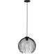 Venezuela 1 Light 15.35 inch Black Pendant Ceiling Light