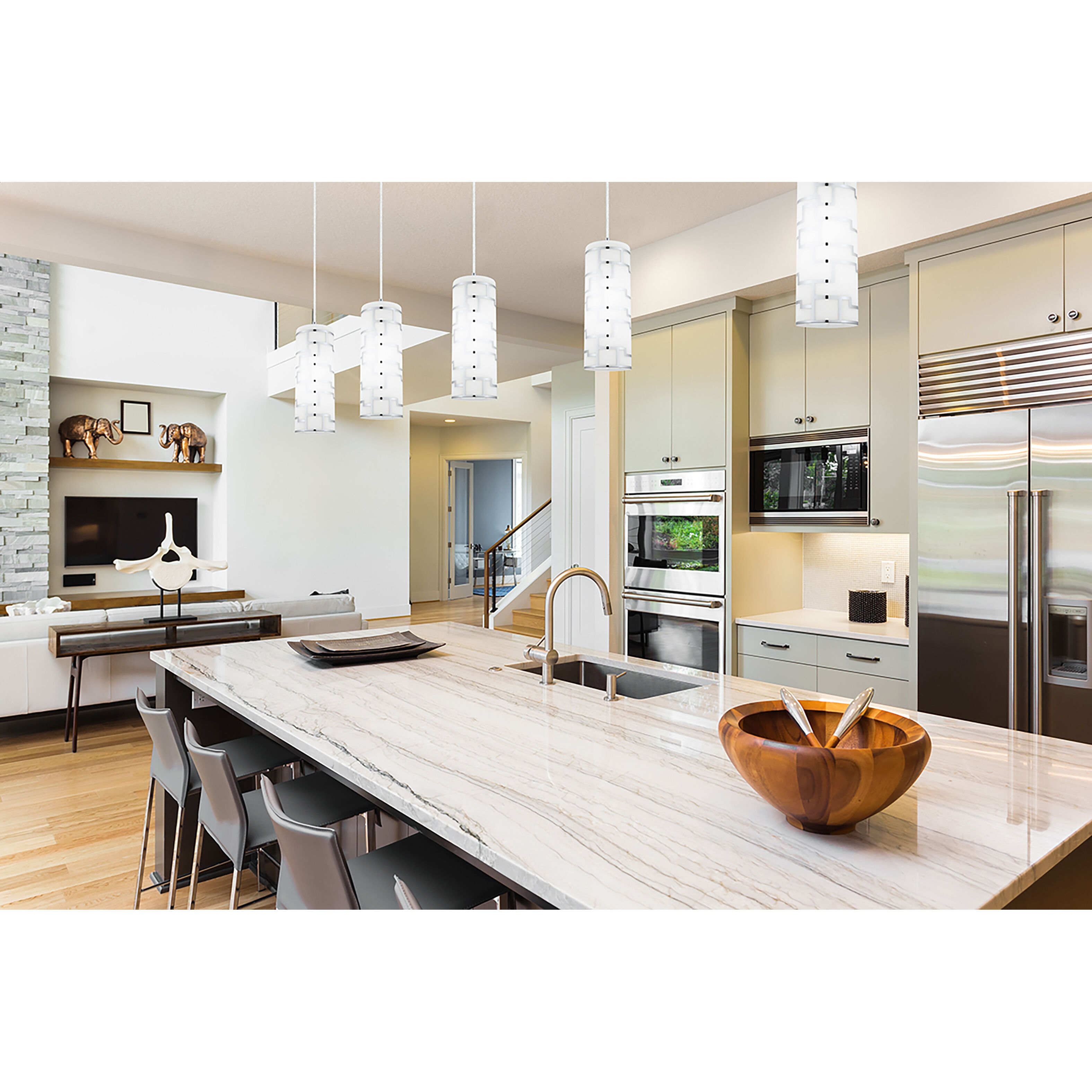 Bayman 1 Light 4.96 inch Chrome Mini Pendant Ceiling Light