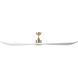 Westerly 84 inch Satin Brass with White Blades Ceiling Fan