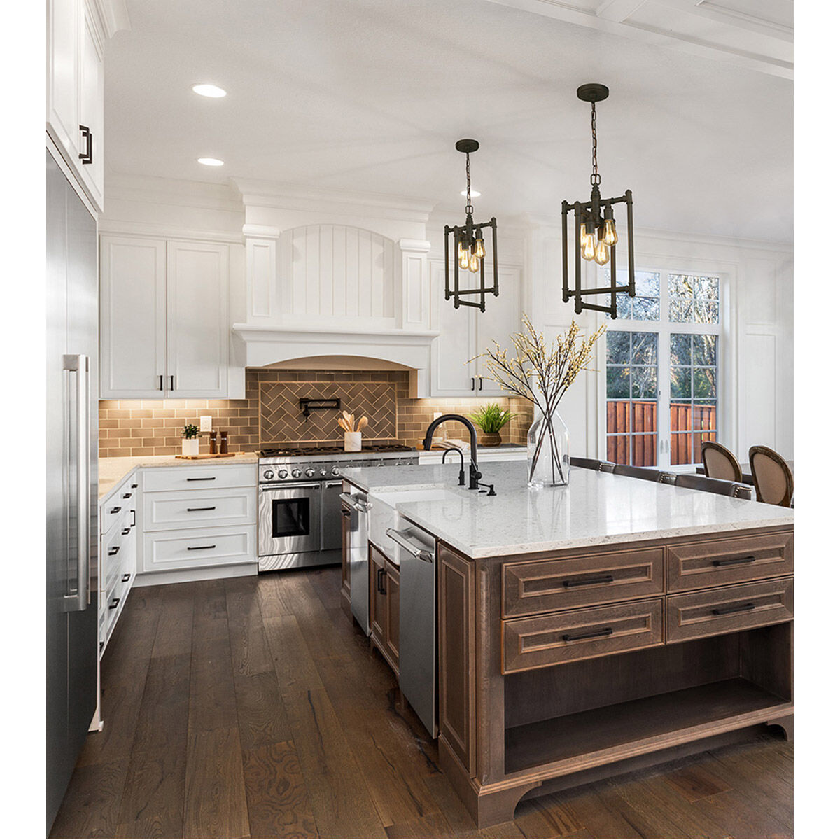 Wymer 4 Light 12.99 inch Matte Bronze Foyer Pendant Ceiling Light