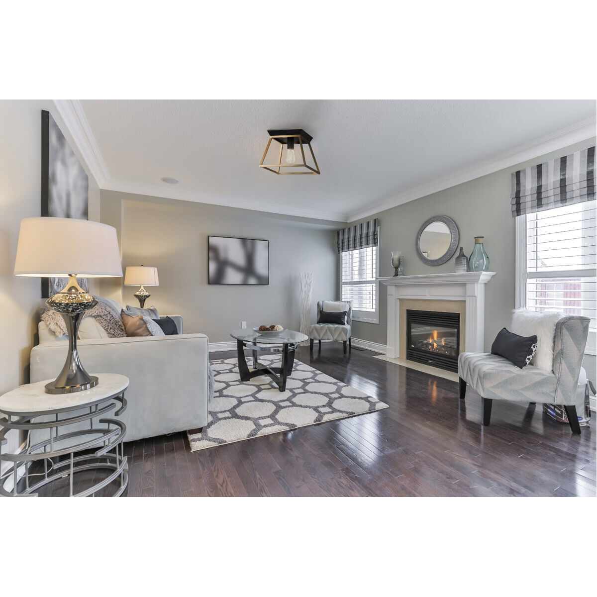 Paulino 1 Light 11.5 inch Brushed Gold and Matte Black Flush Mount Ceiling Light