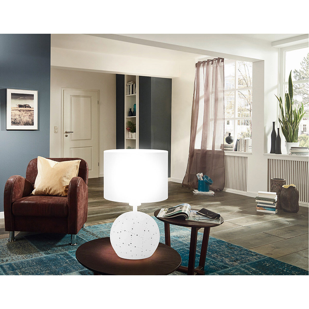 Montalbano 15.12 inch 60.00 watt White Table Lamp Portable Light